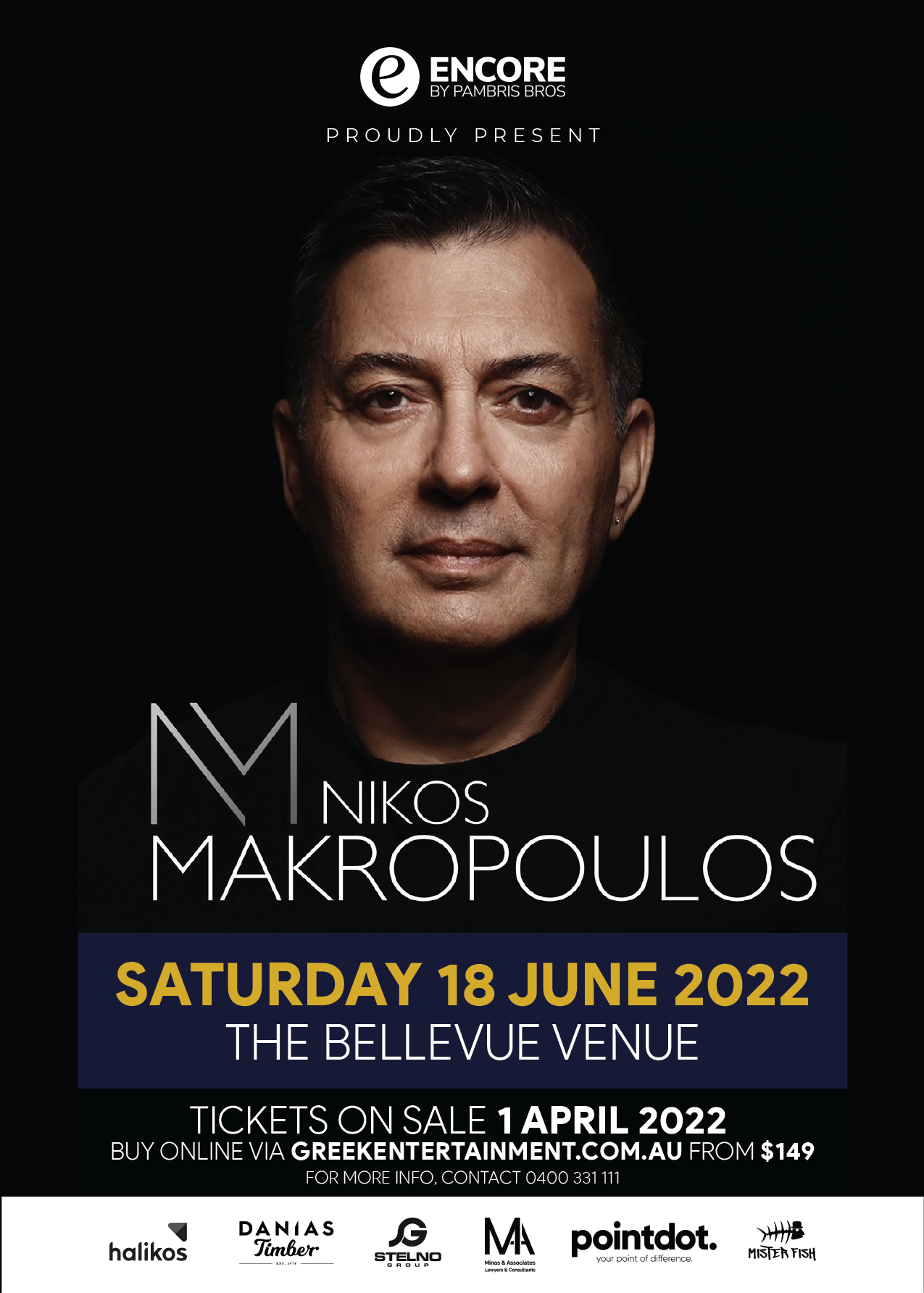 Now Touring Nikos Makropoulos – Friday 17th June & Saturday 18th June 2022